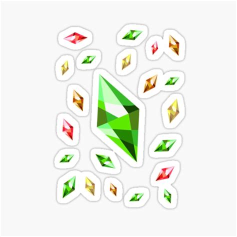 Sims Plumbob Sticker For Sale By Kodyb Redbubble