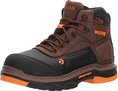 Safety Shoes: Wolverine Men's Overpass 6" Composite Toe Waterproof Work