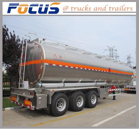 3 Axles Aluminum Tanker Truck Semi Trailer For Fuel Water Wine China Oil Tanker And Oil Tank