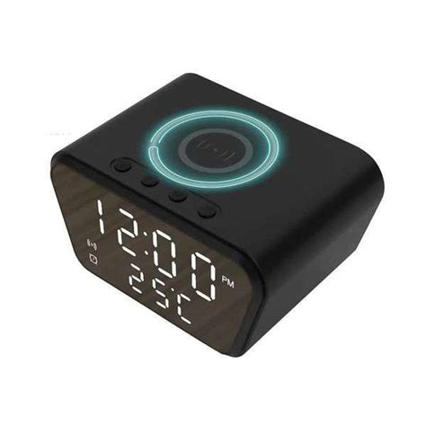 R Veil Cam Ra Espion Wifi Avec Horloge Chargeur Induction Et Detecion