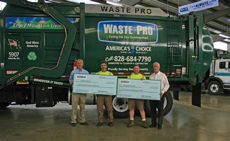 Waste Pro Presents First Safety Awards In Asheville NC Waste Pro