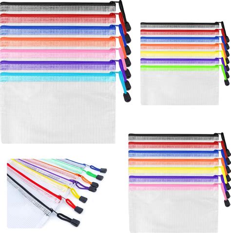 Snopake Lot De Pochettes Zipp Es S Transparent Assortiment De