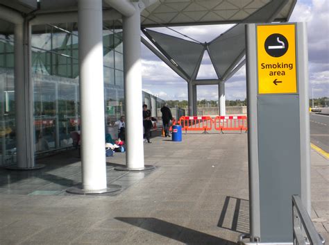 Smoking At Stansted Airport Stn