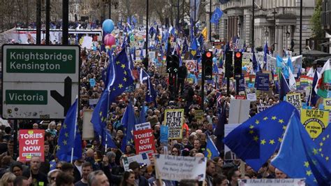 Brexit March Million Joined Brexit Protest Organisers Say Bbc News