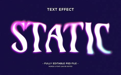 Premium PSD | Static text effect