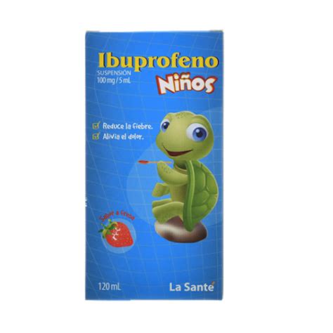 Ibuprofeno Niños 100mg 5ml La Santé Frasco x 120 ml