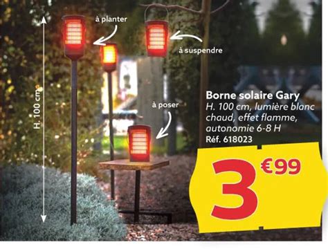 Promo Borne Solaire Gary Chez Gifi