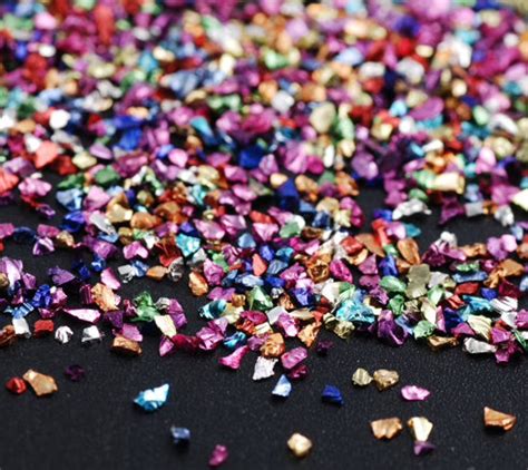 Glitter Glass Glitter Rainbow Glitter Metallic Crushed Etsy