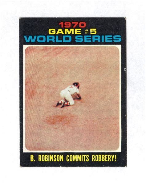 5 Great Brooks Robinson Baseball Cards