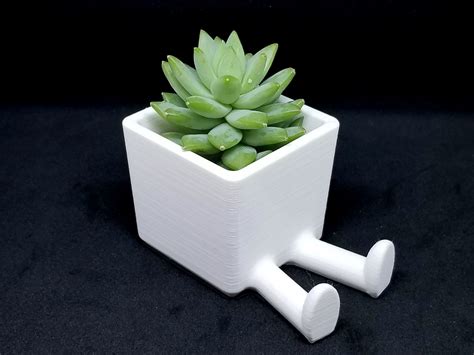 Stl Succulent Planter D Printed Planter Legged Planter