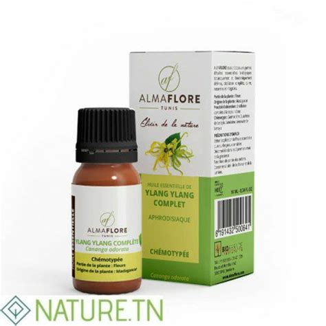 ALMAFLORE HUILE ESSENTIELLE YLANG YLANG COMPLET 10ML Nature Tn