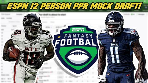 Person Ppr Espn Fantasy Mock Draft Espn Fantasy Football Youtube