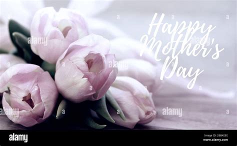 Happy Mothers Day Words Beautiful And Tender Bouquet Of Flowers In The