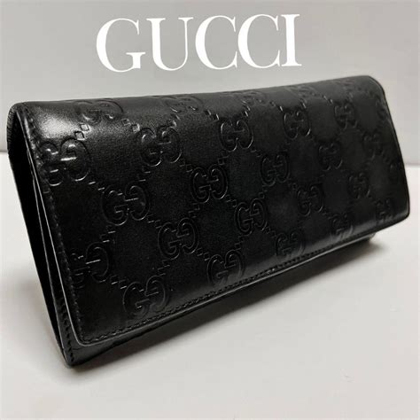 ブランド Gucci ブラック 黒 Ggキャンバス メンズの通販 By ブランディール｜グッチならラクマ グッチ 二つ折り 長財布 Gg ポケット