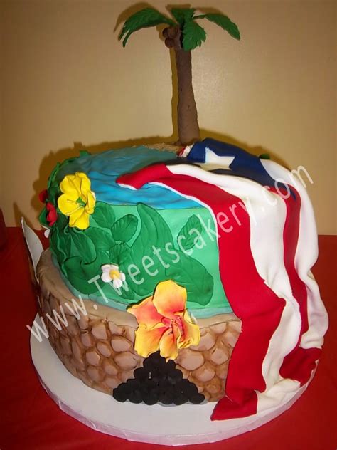 Puerto Rico Themed Cake