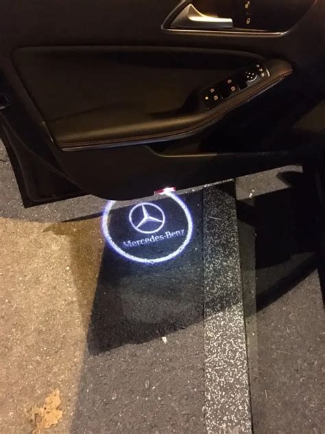 2pcs Led Car Door Courtesy Ghost Shadow Logo Lights For Mercedes Benz E B C Ml Ebay