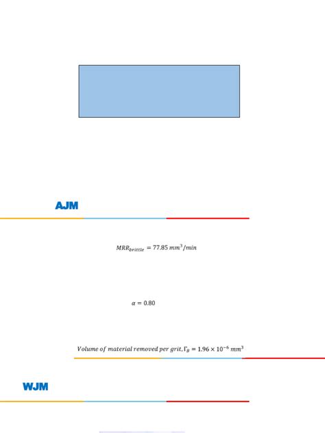 Mrr Calculations In Advanced Machining Pdf Machining Applied And Interdisciplinary Physics