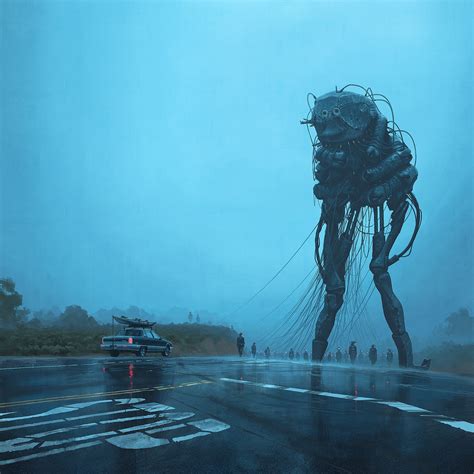 Black Sedan Simon Stålenhag Artwork Hd Wallpaper Wallpaper Flare