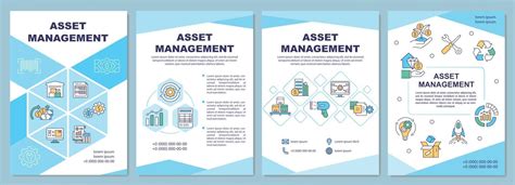 Asset Management Brochure Template 2062109 Vector Art At Vecteezy