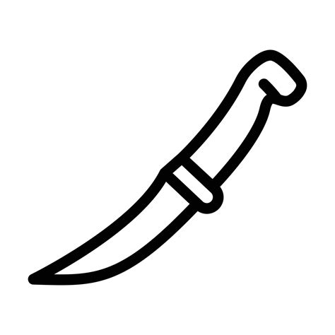 knife butcher line icon vector illustration 20670955 Vector Art at Vecteezy