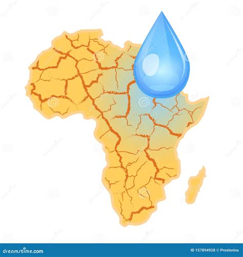 Water Scarcity Major Cause Vector Illustration | CartoonDealer.com #217622508