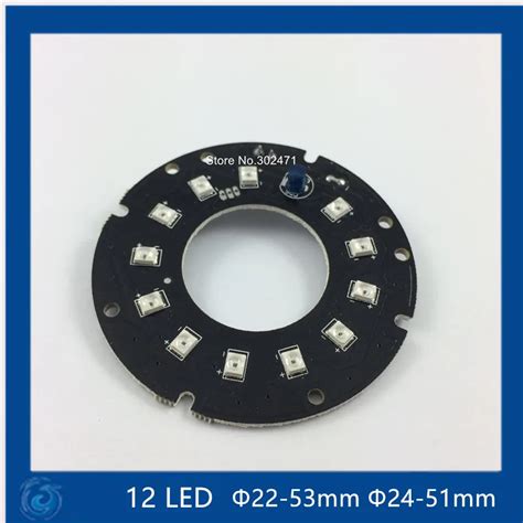 Infrared 12 Ir Led Board For Cctv Cameras Night Vision Big F24 F53mm