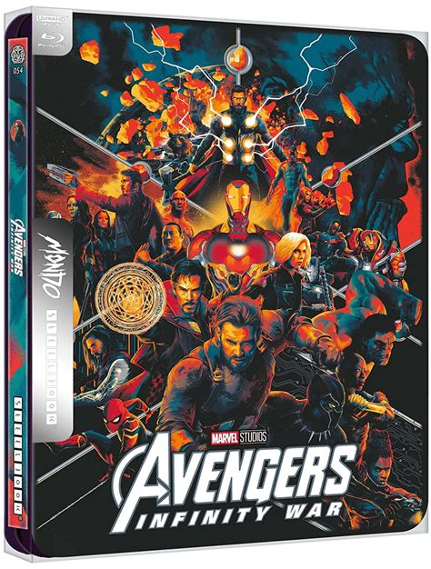 Avengers Infinity War Édition Steelbook Mondo Blu ray 4K Ultra HD