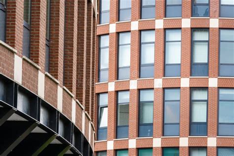 Red brick building facade stock image. Image of factory - 80798789