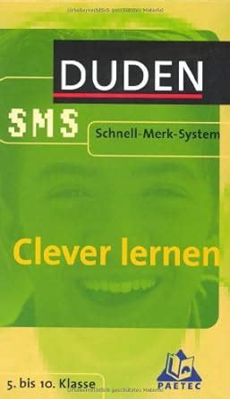 Sms Clever Lernen Klasse Duden Sms Schnell Merk System