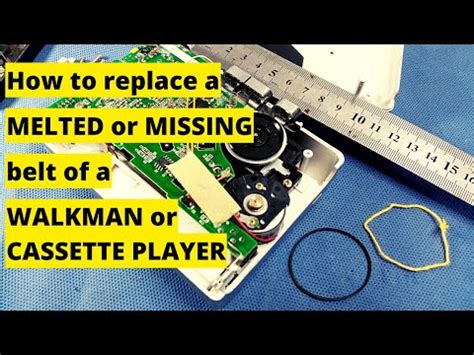 How To Replace A MELTED Or MISSING Belt Of A Walkman Cassette Player