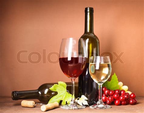 Wein Stilleben Stock Bild Colourbox