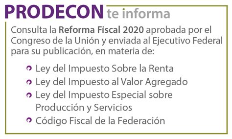 Avances De La Reforma Fiscal 2020 Procuraduría De La Defensa Del