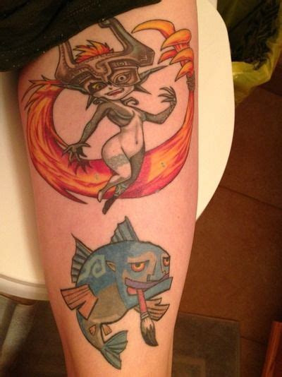 Stunning Midna And Fishman Tattoos