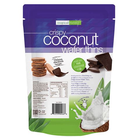 Tropical Fields Coconut Wafer Thins With Dark Chocolate 397g Costco Uk