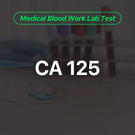 Ca Blood Work Lab Test Wittmer Rejuvenation Clinic