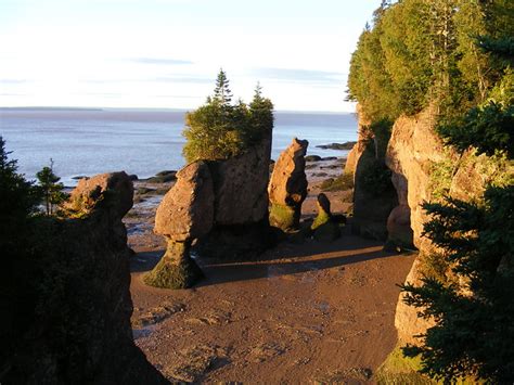 Visiting Hopewell Rocks at Sunrise in New Brunswick, Canada