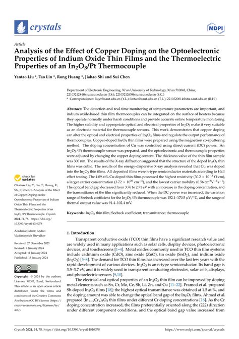 PDF Analysis Of The Effect Of Copper Doping On The Optoelectronic