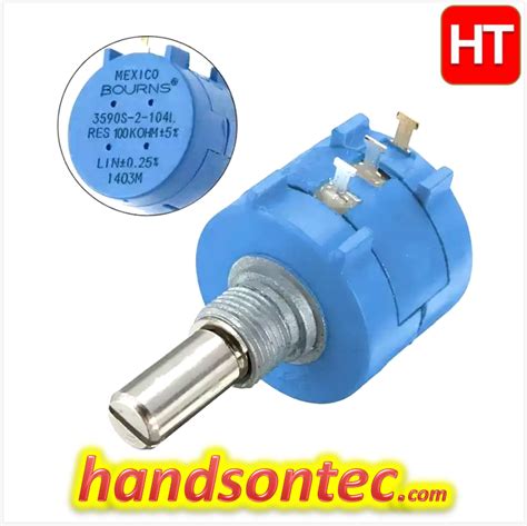 Multi Turns Wirewound Precision Potentiometer K Handson Tech