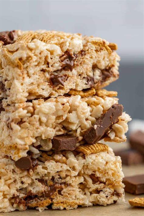 Smores Rice Krispie Treats The Stay At Home Chef