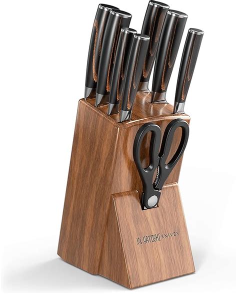 Yatoshi 7 Pcs Knife Block Pro Kitchen Knife Set Ultra