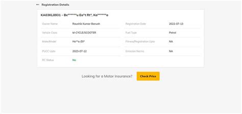 How To Find Vehicle Owner Details By Registration Number Online