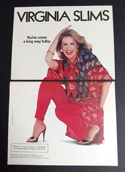 Virginia Slims Cigarette Beautiful Woman Cut Magazine Print Ad