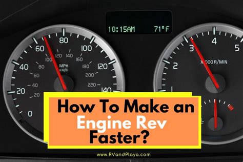 How To Make An Engine Rev Quicker Or Faster Explained