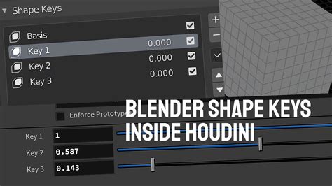 Blender Shape Keys Inside Houdini Youtube