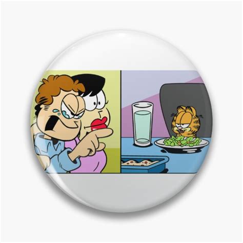 "Garfield cat meme" Pin for Sale by freakydutchkid | Redbubble