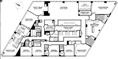 Floor plans, New york penthouse floor plans, Apartment floor plans