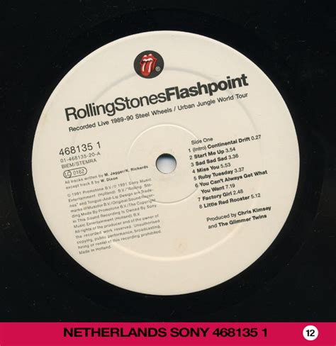 Rollingstonesvaults The Rolling Stones Lp Nº12 Flashpoint