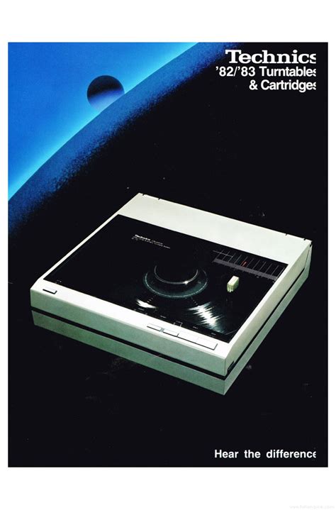 Technics Turntables And Cartridges Product Catalogue HiFi Engine