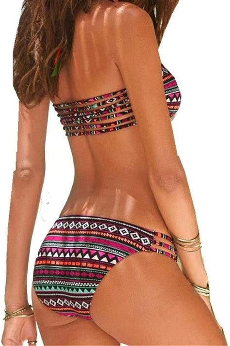 Damen Bikini Set Mädchen Hübsche Bademode Böhmischen sexy Bikini Set