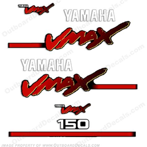 Yamaha 150hp VMax Decals 2008